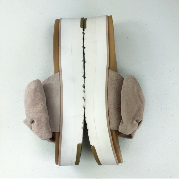 UGG Sandals with Ribbon Brown Size 7.5 M - Picture 6 of 8